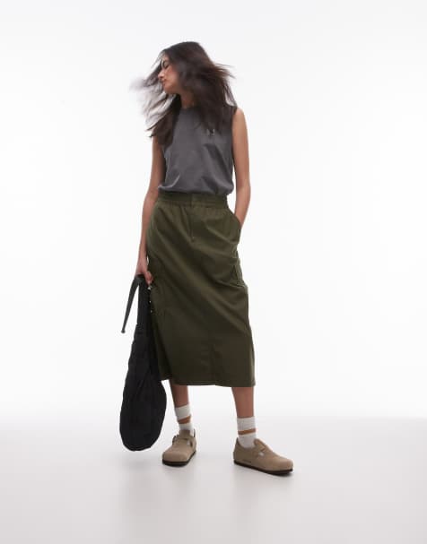 Carhartt WIP jet cargo skirt in khaki