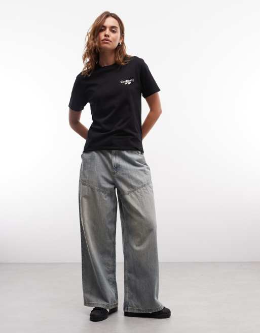 Carhartt WIP - Spoiled Apple - Camiseta negra con estampado en la espalda, 3 de 4