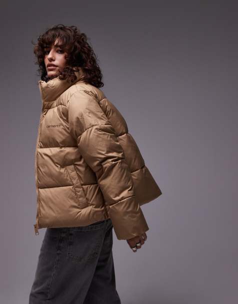 Carhartt WIP springfield puffer jacket in beige - view 1