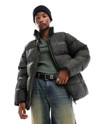 Carhartt WIP Carhartt WIP springfield puffer paisley jacket in green