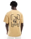 [Carhartt WIP] Carhartt WIP stamp contains miracles graphic t-shirt in sand-Brown Chest 33-35 BROWN