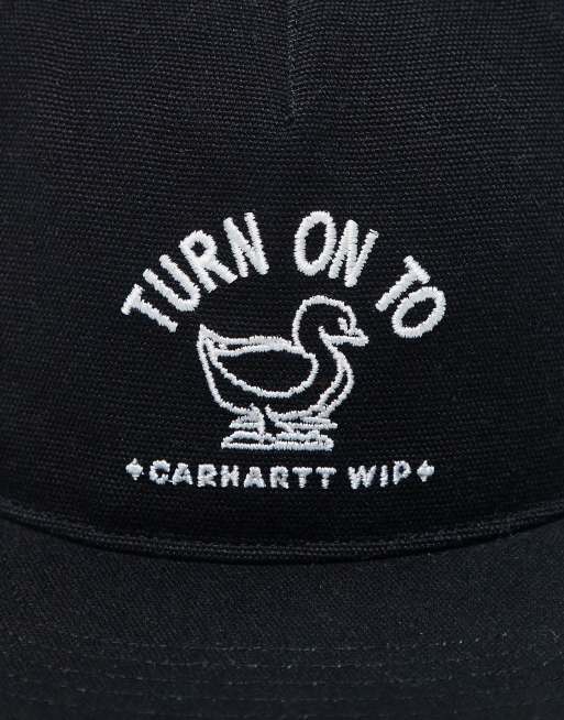 Carhartt WIP - Stamp - Pet met platte klep in zwart, 3 van 4