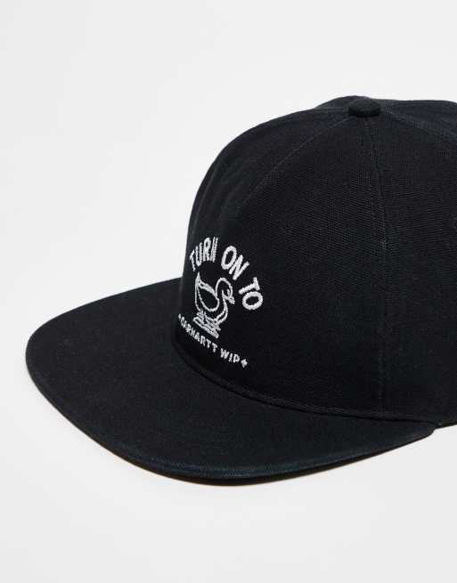 Carhartt WIP - Stamp - Sort kasket med flad skygge, 2 af 4