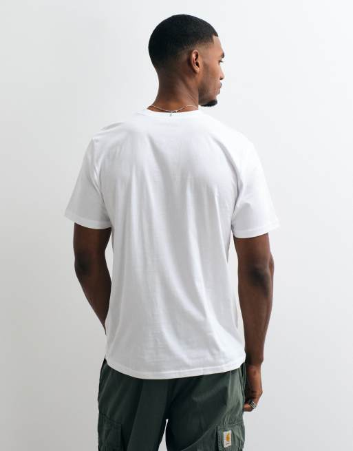 Carhartt WIP standard crew neck 2 pack t-shirts in white , 5 of 5