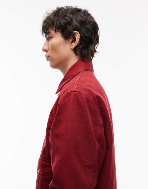 Carhartt WIP - Stanton - Jack in rood, 4 van 5