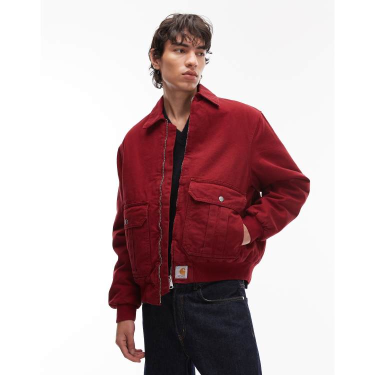 Carhartt WIP stanton jacket in red | ASOS