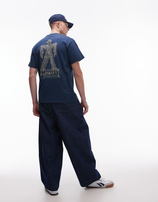 Carhartt WIP – Stargazer – Ciemnoniebieski T-shirt z grafiką, 3 z 4