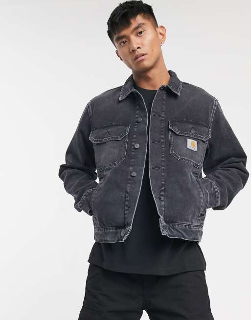 Carhartt WIP Stetson denim jacket in washed black | ASOS