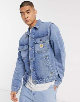 carhartt blue denim jacket