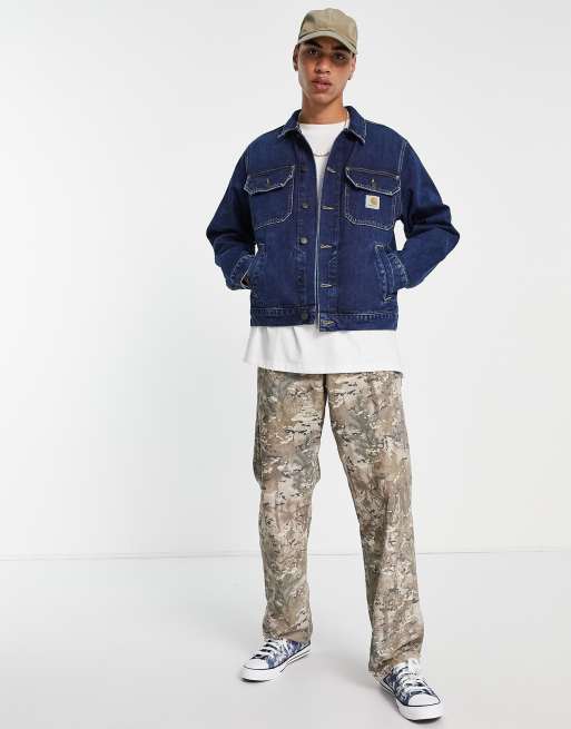 Carhartt WIP stetson denim jacket in washed blue