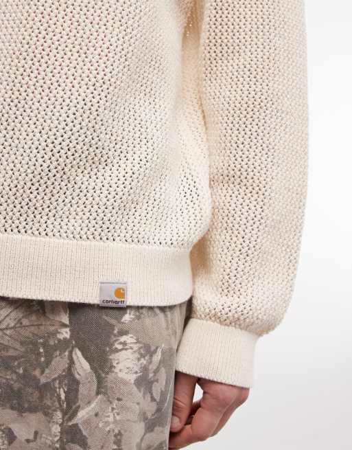 Carhartt WIP - Stockton - Fijngebreide trui in gebroken wit, 4 van 5