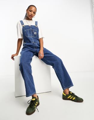 Shop Carhartt WIP straight dungarees in blue wash Online – Trendy & Affordable Fashion