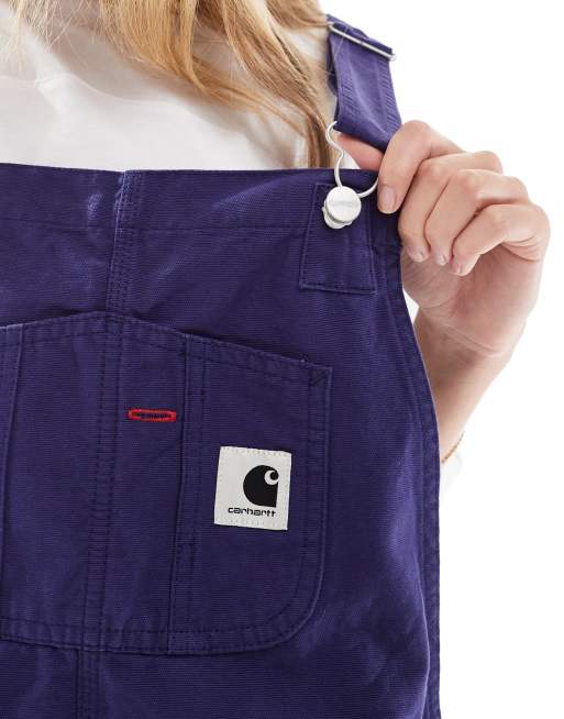 Carhartt WIP straight dungarees in purple | ASOS