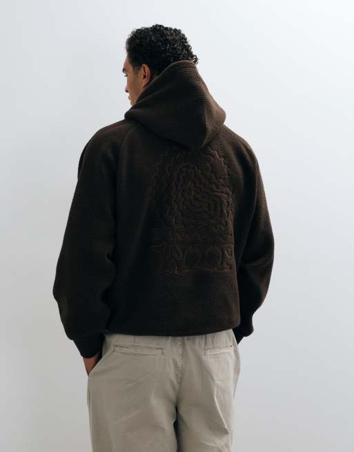 Carhartt WIP - sudadera polar con capucha Limn en marrón oscuro, 5 de 5