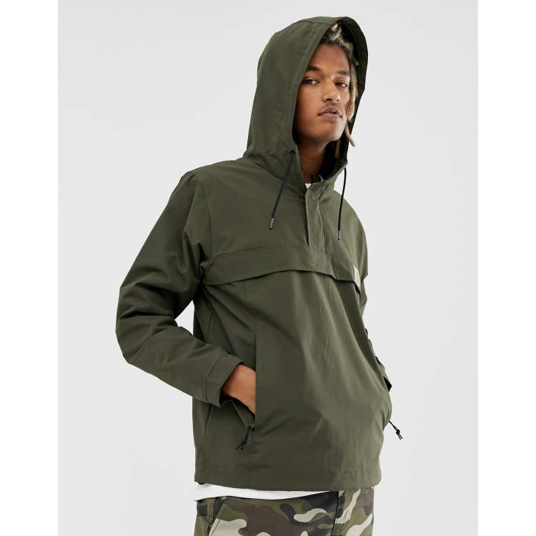 Inspecteur overdrijven gelei Carhartt WIP Summer Nimbus overhead windbreaker in green | ASOS