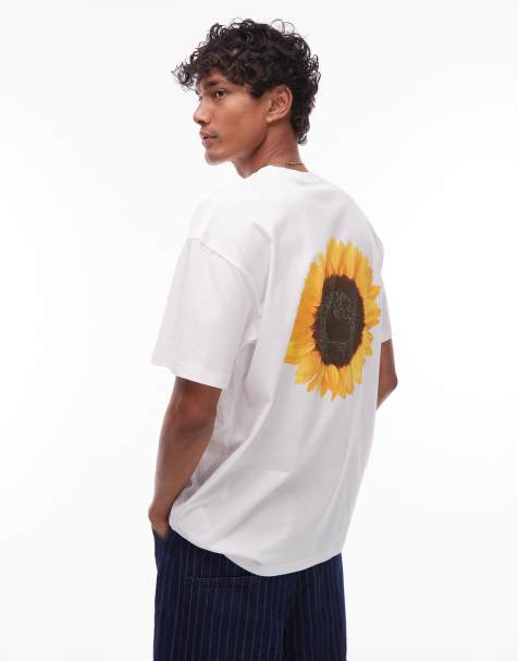 Carhartt WIP sunflower back print t-shirt in white - view 1