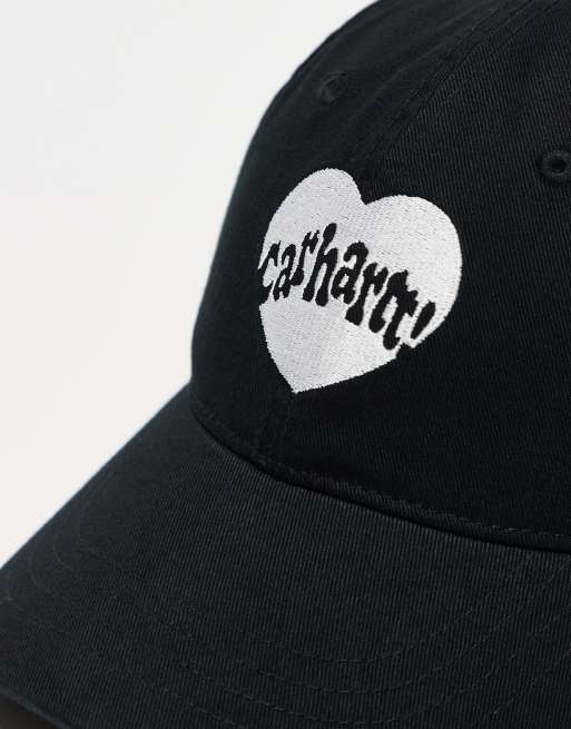Carhartt WIP – Svart keps i unisex-modell med hjärtformat tryck, 2 av 4