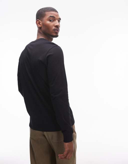 Carhartt WIP – Svart långärmad t-shirt med ficka, 3 av 4