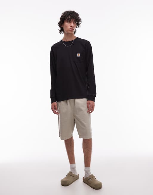 Carhartt WIP – Svart, långärmad t-shirt med ficka, 2 av 5