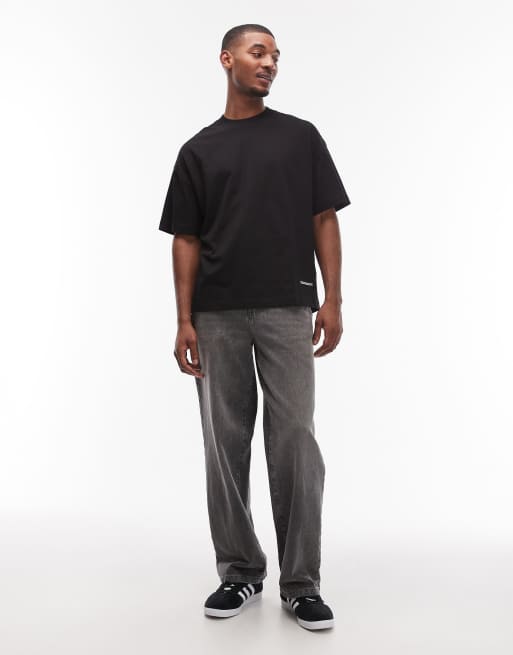 Carhartt WIP – Svart t-shirt i oversize med boxig passform och texttryck, 2 av 5