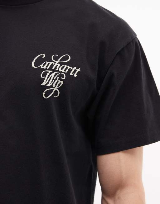 Carhartt WIP – Svart t-shirt med tryck baktill, 4 av 5