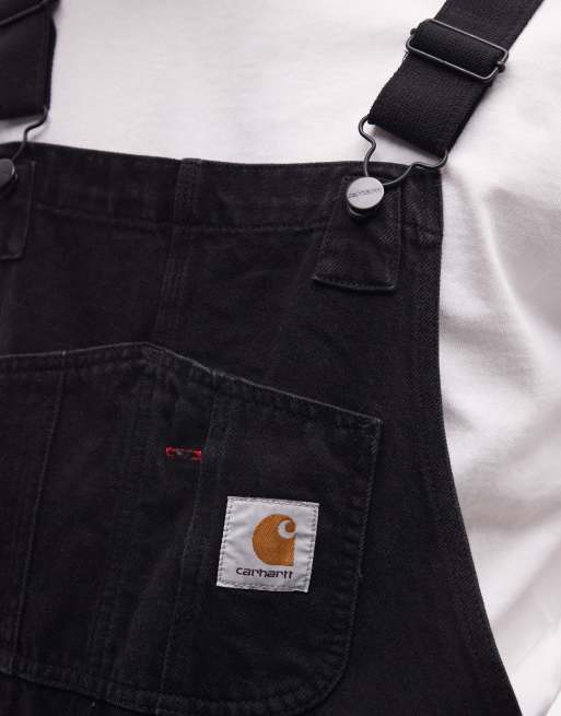 Carhartt WIP – Svarta hängselbyxor i denim, 5 av 5