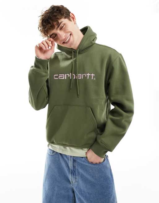 Carhartt WIP - Sweat à capuche à inscription - Vert