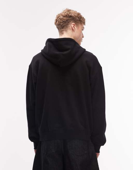 Carhartt WIP - Sweat à capuche avec fermeture éclair double sens et détail logo - Noir, 3 de 5