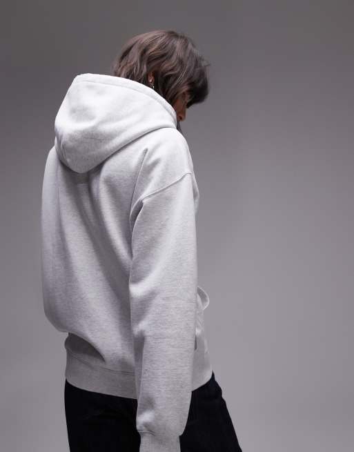 Carhartt WIP - Sweat à capuche avec imprimé style universitaire à l'avant - Gris chiné, 3 de 4