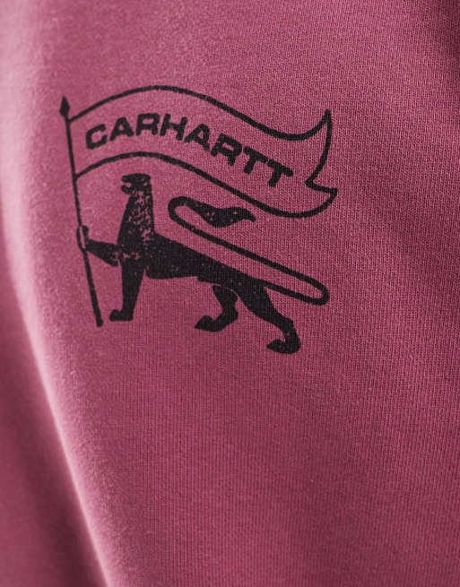 Carhartt WIP - Sweat à imprimé Detroit style tampon - Violet, 4 de 4
