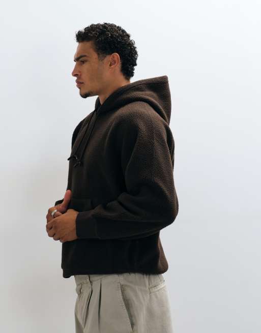Carhartt WIP sweat polaire à capuche Limn marron foncé, 4 de 5