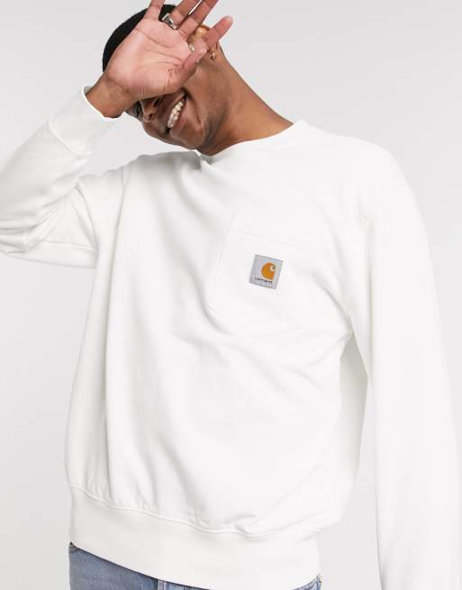 Sweat-shirt Skim Milk Clothing 'The Comb' Blanc Cassé - Taille M Homme, Neuf