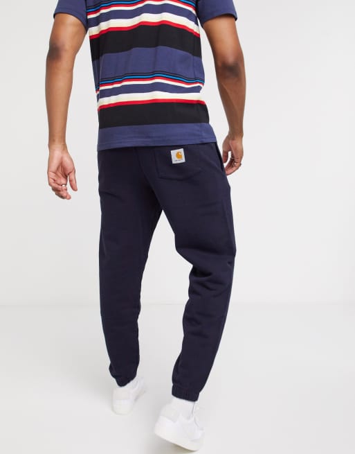 Carhartt WIP - Sweatpant met zak in marineblauw, 2 van 4