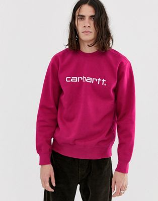 pink carhartt sweatshirt