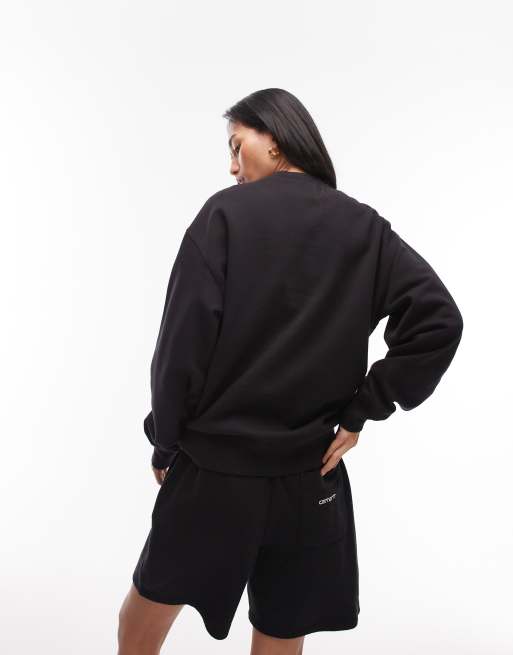 Carhartt WIP – Sweatshirt in Schwarz mit Herzwolken-Logo, 2 von 4