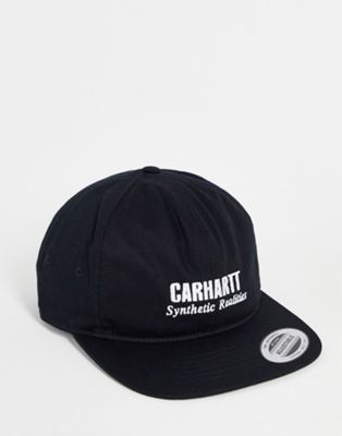 Carhartt WIP synthetic realities cap in black