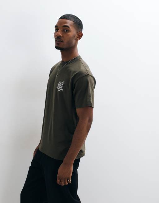 Carhartt WIP t-shirt à imprimé au dos Hourglass kaki, 5 de 5