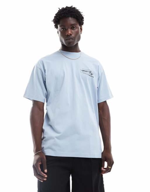 Carhartt WIP - T-shirt à imprimé canard style tampon - Bleu, 3 de 4
