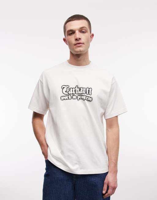 Carhartt WIP - T-shirt à imprimé World Tour au dos - Blanc, 3 de 5