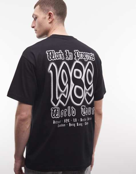 Carhartt WIP - T-shirt à imprimé World Tour au dos - Noir - view 1