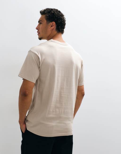 Carhartt WIP - T-shirt à inscription logo brodé - Naturel, 4 de 5