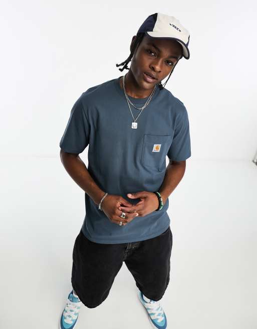 Carhartt WIP - T-shirt à poche - Bleu