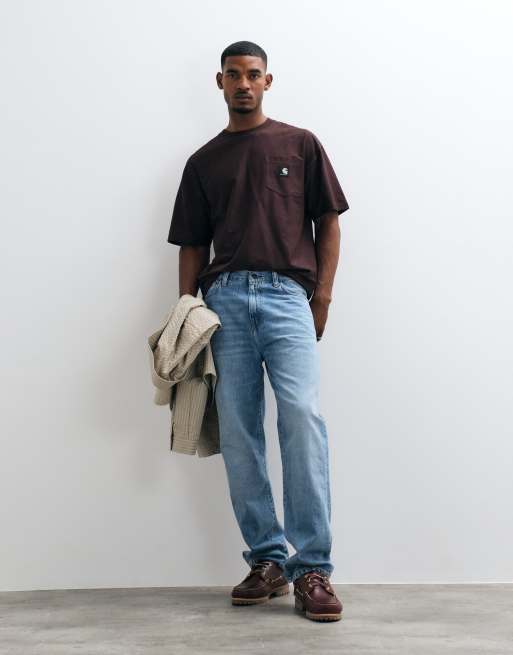 Carhartt WIP t-shirt ample OG à poche marron foncé, 2 de 5