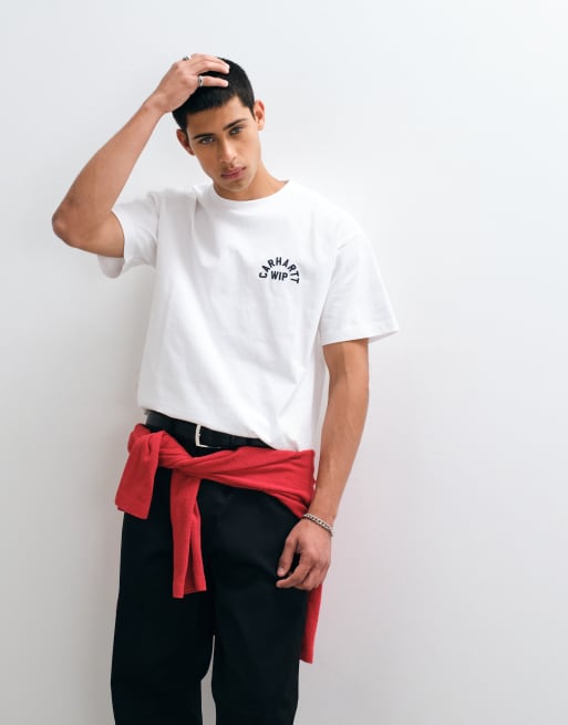 Carhartt WIP t-shirt Arch Script bianca, 2 di 5