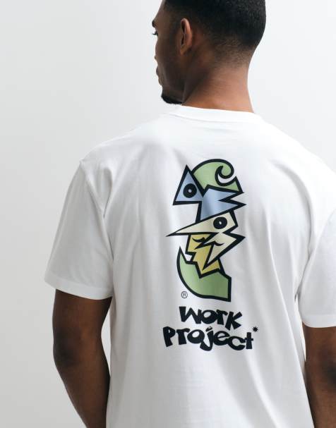 Carhartt WIP - T-shirt avec imprimé cubiste au dos - Blanc - view 1