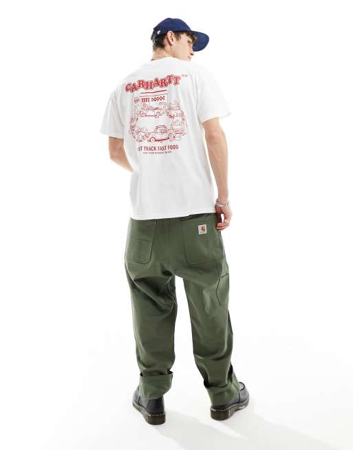 Carhartt WIP - T-shirt avec imprimé Fast Food au dos - Blanc, 4 de 4