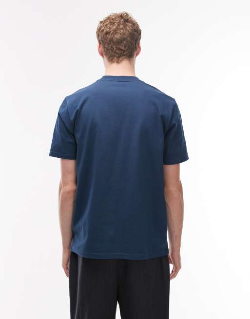 Carhartt WIP - T-shirt avec inscription style universitaire - Bleu, 3 de 5