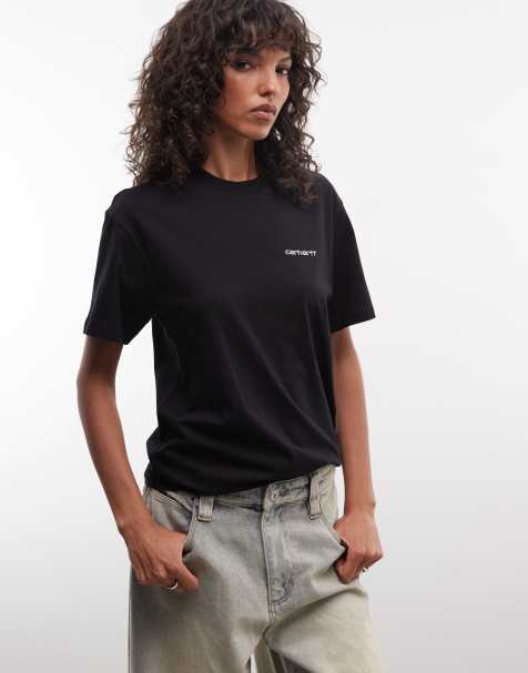 Carhartt WIP - T-shirt avec logo brodé - Noir - view 1