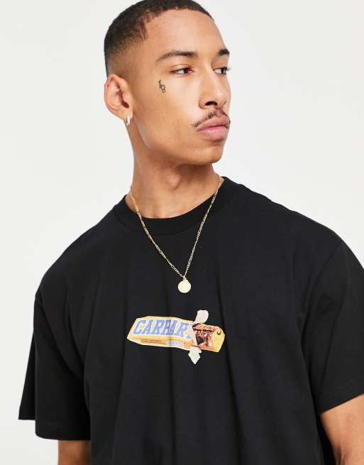 Carhartt WIP - T-shirt avec motif barre chocolatée - Noir