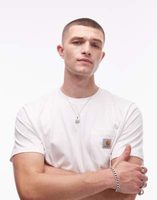 Carhartt WIP - T-shirt avec poche - Blanc